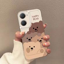 Funda de Teléfono Happy Bear para Vivo Y01 Y02S Y03T Y12S Y15S Y16 Y17S Y20 Y21 Y22 Y27 Y28S 5G Y31 Y33S Y35 Y36 Y53S Y55 5G Y75 5G Y200 V23 V27 Pro V29E V29 Lite V40 V40 Pro Funda de Teléfono Transparente a Prueba de Golpes de TPU de Cobertura Completa Simple y Creativa - Colores mixtos - Ver 7