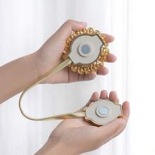 1pc/2pcs Crystal 3D Magnetic Curtain Clips, Elegant & Fashionable Automatic Curtain Tiebacks, No Drilling Required, Won't Damage Walls, Can Firmly Hold Curtains And Also Serve As Exquisite Home Decor - Multicolor - View 3