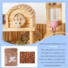 Ropa de cama para jaula, ropa de cama para animales pequeños |   Control de olor absorbente de humedad Bedding de animales pequeños |   Cómoda decoración del hábitat hámsters litera de jaula para uso inte - L - Ver 2