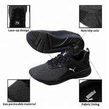 Puma COMET 2 ALT Beta 跑步鞋，缓震型，男女通用，轻便舒适，低帮休闲运动鞋，适合室内外运动，195109-02 - 黑色 - 查看 8