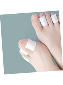 2pcs 4m Toe Friction Bandage, Stretchable Khaki Non-Woven Self-Adhesive Anti-Friction Tape Suitable For Toes, Fingers, High Heels, Leather Shoes For Men And Women - Multicolor - View 4