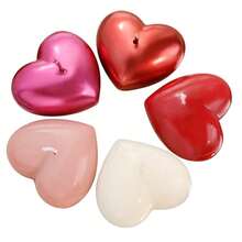 1pc/10pcs Heart-Shaped Scented Candles, Available In Large And Small Sizes, Multiple Colors, Suitable For Valentine's Day Decor, Valentine's Day Gifts, Birthday Gifts, Decoration For Study, Bathroom, Desk Or Room, Stunning Whether Lit Or Unlit, Perfect Choice For Winter, Holidays And Occasions - Multicolor - View 7