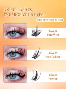 375pcs Eid Lash Clusters Kit - Wispy Natural & Manga Spiky Lash Cluster Invisible Band 8-16mm Eyelash Clusters Kit D Curl Lash Extension Kit WideSpan With Bond And Seal DIY At Home - Burnt Orange - View 10