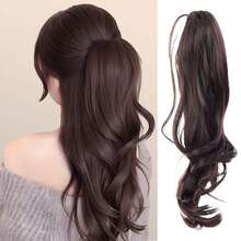 Autumn Winter Braided Curly Claw Clip Wig - High Ponytail Friendly, Easy Daily Wear - Multicolor - View 2