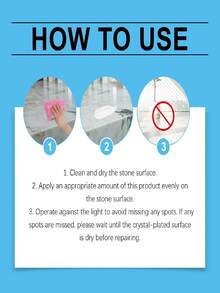JAYSUING 石材结晶剂，适用于大理石、花岗岩、石英石及其他各种石材和瓷砖。轻松去除厨房、淋浴间等处的污垢和油渍。快速渗透并分解污染物，恢复石材光滑如新的表面。持久保持表面光泽，深层滋养石材，重现其自然镜面般的光泽。 - 彩色 - 查看 7