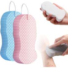 Magic Exfoliating Bath Sponge, Magic Exfoliating Body Scrubber Skin Friendly & Reusable For Adults Women And Men - Multicolor - View 1