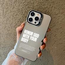 Funda de Teléfono: 1 Corintios 6:12 Cita Cristiana Funda Estética para iPhone 16 11 15 14 13 12 Pro Max Plus Funda Negra y Plateada a Prueba de Golpes Regalos Cristianos para Mujeres y Hombres - mezcla de colores - Ver 2