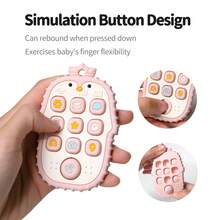 2pcs Silicone Cartoon Game Controller & Penguin TV Remote Teether Toys, Silicone Educational Chew Toys, Entertaining Teething Toys For Babies 6-24 Months, Perfect Sensory Chewing Toys, Great Gift For Babies, Suitable For Indoor And Outdoor - Multicolor - View 9