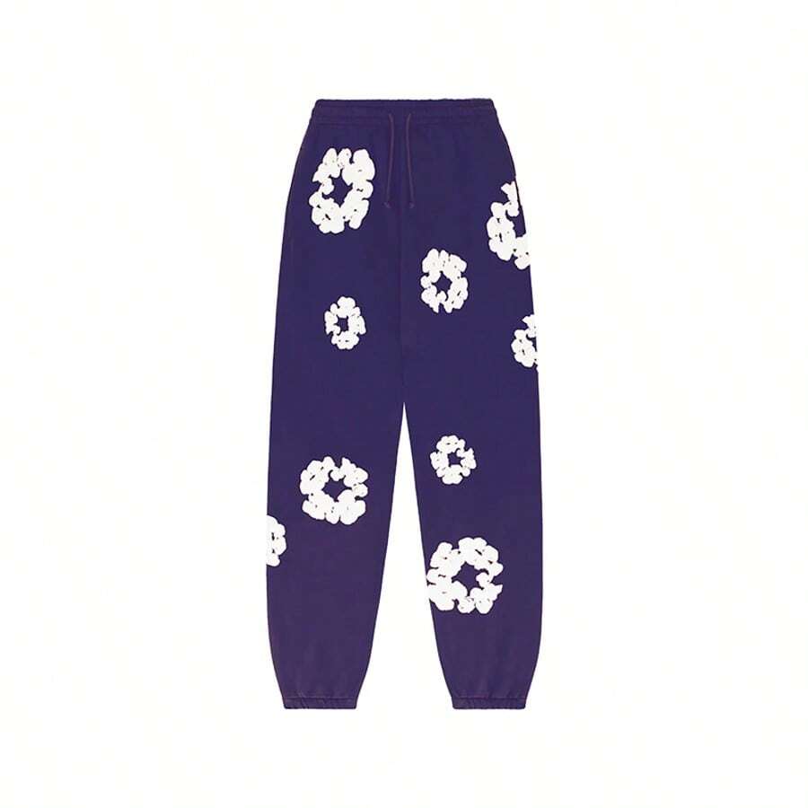 Denim Tears 'Sweatpants 'The Cotton Wreath' Pants Graphic And Drawstring For Unisex Adult - SOLE SERIOUSS, Women's Casual Drawstring With Modern Men Breathable Technology, Versatile Street Style Joggers Suitable For Streetwear, Casual Daily Wear, Weekend Outings, Music Festivals, Social Gatherings And More, Making It A Great Gift For Boyfriends Or Husbands.Sweatpants Sweats Wide For Men Sweat Pants Baggy Sweatpants - 查看 1