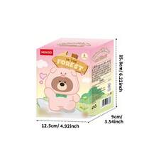 Miniso Gifford 熊動物造型玩偶盲盒，乙烯基與絨毛材質，多款動物款式搭配精緻裝飾細節，時尚包掛玩偶，收藏飾品與禮物（1 件隨機發貨） - 彩色 - 查看 11