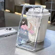 Una funda de teléfono transparente de alta calidad con un tema espacial, que presenta diseños de nubes, estrellas y la luna, una funda de protección creativa personalizada y elegante, resistente a golpes y caídas, a prueba de manchas y duradera, para  17.17 Pro...17 Pro Max...17 Agua. 16.16 Pro...16 Pro Máx.16 más.. 15.15 Pro Max...15 Pro...15 más.. 14.14 Pro...14 más..14 Pro Max... 13.13 Pro...13 Pro Max...12.12 Pro...12 Pro Max...11.11 Pro...11 Pro Máx.XR.X.XS.XS máx.La compatibilidad Se.MiNi es un regalo de cumpleaños para tu novia, novio, amigos e incluso para ti mismo. - Transparente 2230 - Ver 3