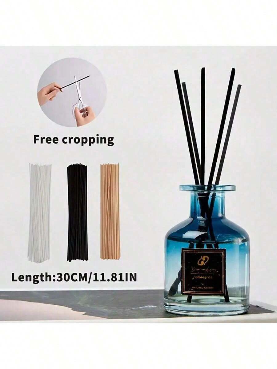 30pcs Natural Rattan Fragrance Diffuser Sticks - Long Lasting & Versatile, Adjustable Length 22cm - Suitable For Home, Hotel And Restaurant Diffusers, Air Fresheners And Purifiers, Durable Replacement Sticks - Enhance Your Wellness