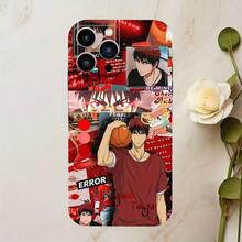 Funda para iPhone Kuroko's Basketball con patrón único, a prueba de golpes con protección de lente, adecuada para iPhone 11/12/13/14/15/16 Pro Max/Plus, beige claro avanzado amigable - Mezcla de colores - Ver 3