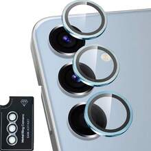 1 pieza Protector de lente de cámara para Samsung Galaxy A37/A57, película protectora de lente de ojo de águila con posicionamiento de protección de cámara, resistente a los arañazos 9H, múltiples opciones de color, protector de lente de ojo de águila con patrón CD, HD claro, resistente a los arañazos, tacto sensible, ajuste preciso, fácil instalación, protección duradera para teléfonos inteligentes. - transparente - Ver 8