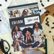 20张大尺寸乡村女士贴纸簿，防水双材质，乡村动物、室内植物和水果和纸PET贴纸套装，适用于剪贴簿装饰，美观文具，剪贴簿用品，趣味贴纸，笔记本电脑贴纸，Kindle手机贴纸 - Width:8.26 inch, Length:5.7 inch - 查看 8