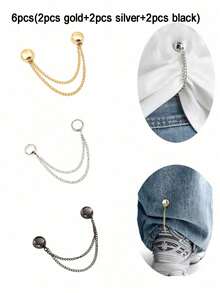 2 kẹp rút ngắn ống quần, thiết kế cài nút ẩn giúp tránh quần bị kéo lê, thiết kế liền mạch, chống thấm nước, nhỏ gọn, chống mài mòn, phù hợp với quần jean và quần thường ngày. - Nhiều màu - Xem 15