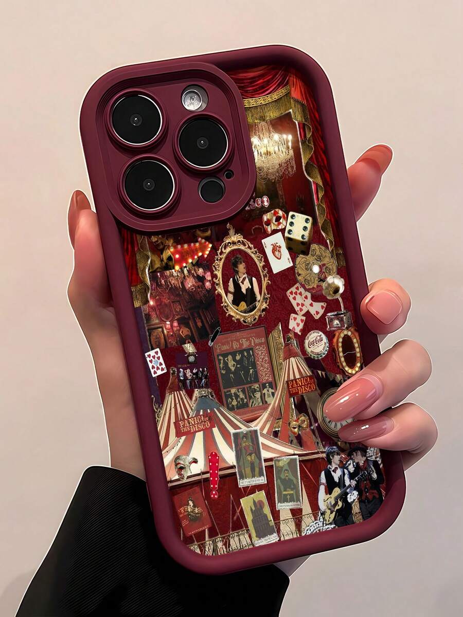Funda para teléfono con diseño de máscara de carnaval vintage y entidades musicales, compatible con fundas para Samsung, OPPO, Vivo, Redmi, , Honor y , así como con  17,  16 Pro Max,  15 Pro Max,  13 y  12. Fabricada en TPU, ofrece protección anticaídas. Un regalo perfecto para familiares, amigos, seres queridos, novios y para Navidad.funda de ,  funda de  16, Navidad,  fundas de , funda de  15,  17 Pro Max, fundas para , funda de  16 Plus, regalos de Navidad, funda de  13, funda de teléfono de Navidad, funda de  16 Pro, funda de teléfono  15, funda de teléfono  13, funda de  15, rosa, funda de teléfono rosa, regalos, malvado, regalos para mujeres, funda de teléfono linda, regalos para hombres, teléfono negro Estuche, regalos para hombres - Rojo - Ver 1