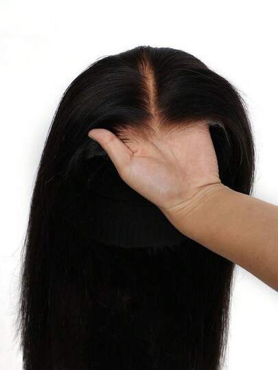 5x5 Lace Front Peruk, 100 % Äktahår, Förplockat, Transparent Spets, Dam, 150 % Densitet, Virgin Hair