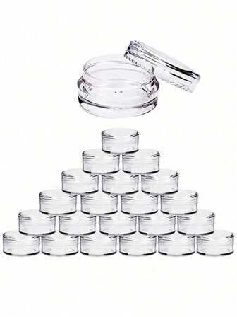 72pcs/48pcs/24pcs/12pcs/1pc 5ml Empty Box Diamond Powder Jewelry Storage Box Eye Shadow Lipstick Filling Bottle Small Round Cosmetic Container Travel Portable Box Subpackage Can Mini Small Round Jar With Lid Round Cosmetic Box Subpackage Bottle Leak Proof Bottle Nail Jewelry Box Sequin Subpackage Empty Bottle Small Round Bottle Eye Shadow Gold Powder Cream Bottle