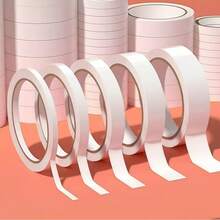 1 Roll Super Sticky Easy Tear Transparent Double-Sided Tape, Heavy Duty Transparent Durable Adhesive Tape, Suitable For DIY Crafts, Photo Album Mounting, Office Documents Pasting, School Projects, Wall Decor, Frame Decoration, Etc. - Multicolor - View 6