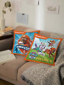 Paw Patrol Theme - Paw Patrol Hero Accessories: Cute Puppy Patrol Plush Throw Pillow, Suitable For Living Room, Sofa And Bedroom. Fluffy Gray Cartoon Archie Pillow, Soft And Comfortable Touch. A Perfect Gift For Friends And Family On Holidays And Parties. - Multicolor - View 1