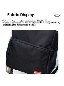 Lenovo Mochila B40 Business Casual, tamanho 15,3 polegadas, resistente à água, com vários compartimentos, leve, respirável, bolsos laterais para acesso rápido, alça peitoral ajustável, design ergonômico, preta.