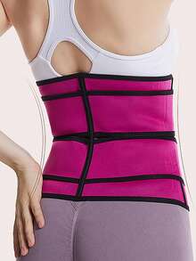1pc,Women's Slimming Waist Trainer Belt, Adjustable Compression Shapewear For Gym, Running, And Daily Use - Multicolor - View 11