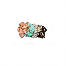 Corgi Dog Hair Scrunchies 4 Pack Cotton Elastic Hair Bands Scrunchy Hair Ties Ropes Scrunchie Women or Hair Accessories - Corgi, paquete de 4, colores surtidos - Ver 4
