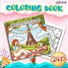 GDTME Brand New Coloring Book: Suitable For Thanksgiving, New Year, Birthday, Back To School And Other Occasions. Can Be Given As A Gift To Family, Friends, Loved Ones And Teenagers. The Inner Pages Are Made Of Thick Pearlescent Paper, With A Size Of 7.9 X 7.9 Inches. - Multicolor - View 12