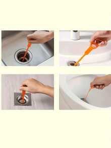 1件装管道疏通工具，管道堵塞清除器，毛发清除器，淋浴排水管疏通器，水槽排水管疏通器，排水管毛发收集器，水槽排水管疏通器，排水管毛发清除器，管道疏通器，管道清洁棒，管道疏通器，毛发清除器，厨房水槽和浴缸，水槽排水管疏通器 - 彩色 - 查看 2