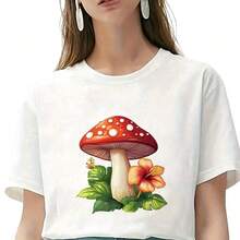 1pc/2pcs/3pcs Durable Long-Lasting Heat Transfer Mushroom Patches, For DIY T-Shirts, Sweatshirts, Jeans, Hoodies, Backpacks, Jackets, Handbags, Pillows