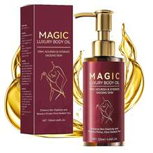 Magic Body Firming Oil | Nourishes Skin, With Natural Oils Reduces Fine Lines,Improves ElasticityHydrating & Tightening Skin Oil For Arms, Legs, Stomach & Full Body | Fast-Absorbing-120ML - Đỏ - Xem 10