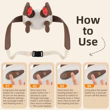 Hailicare Bionic Heated Neck Massager, Simulates Human Hand Design, Electric Kneading Neck & Shoulder, Deep Tissue Massage With Heat, Wireless Trapezius & Back Muscle Relaxation, 3 Massage Modes, Adjustable Shoulder Strap, Great Christmas Gift - Camel - View 8