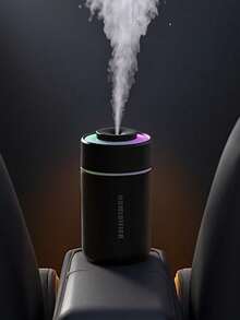 新款迷你USB加湿器，适用于汽车、家庭、办公桌、卧室，带香薰功能 - 彩色 - 查看 3