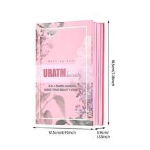 粉色五层彩妆盘，终极多功能彩妆盘，包含眼影、腮红、修容膏、眉粉和唇膏，专业彩妆套装，女士礼物 - 彩色 - 查看 13