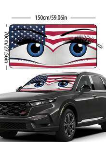 59.06 X 27.5 Inch Foldable Windshield Sun Shade, Blocks UV Rays And Keeps Vehicle Cool, Suitable For Hatchback, Truck, SUV, MPV - 150cm*70cm - View 16