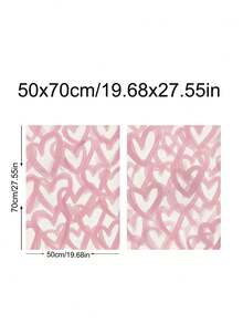Conjunto de 2 Impressões de Corações Rosas, Arte de Parede de Corações Abstratos, Decoração de Parede Feminina e Elegante, Pôster Rosa, Arte de Impressão de Coração Rosa Brilhante, Presentes do Dia dos Namorados, Presentes para Casais, Decoração de Quarto, Decoração de Escritório, Decoração de Dormitório, Artes de Parede, Decoração de Parede, Decoração Doméstica, Decoração de Quarto, Arte em Tela, Pôsteres, Sem Moldura