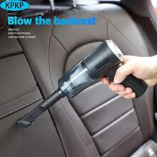 1 pièce Aspirateur de voiture sans fil à haute aspiration, léger et portable - idéal pour le nettoyage de la maison et de la voiture, aspirateur à main double usage voiture et maison avec batterie intégrée, convient à plusieurs surfaces pour les poils d'animaux de compagnie et les sols durs - 228 - Voir 4