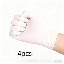 50/100 Pieces Of White Disposable Nitrile Gloves - Latex-Free, Durable, Suitable For Kitchen, Cleaning, Hair Dyeing, And DIY Crafts - White - View 19