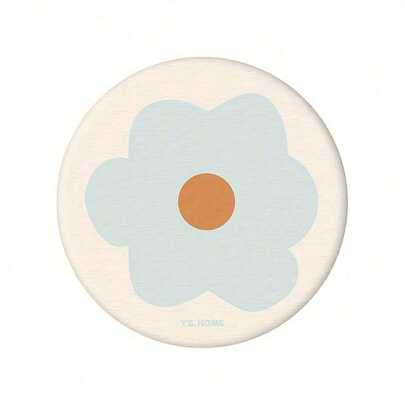 Silica Mud Absorbent Coaster For Bathroom Sink, Toilet, And Hotel Countertop - Durable, Non-Slip, Easy To Clean, And Stylish Design With Floral Patterns, Bathroom Sink Mat | Floral Pattern Coaster | Durable Coaster, Bathroom Decor And Accessories