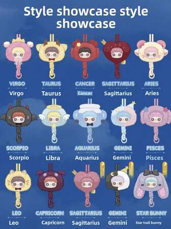 Miniso Caja ciega de peluche de la serie del zodíaco de MayMei