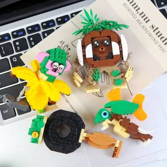 Tralalero Tralala Block Toy, Tung Tung Sahur,Tungtungtung Sahur‌ Anime Cartoon Character Model Building Blocks Toy