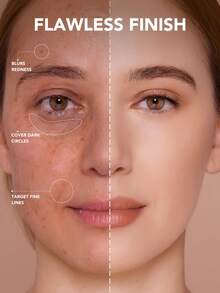 HEXZE 15克气垫粉底液，高遮瑕力，持妆长达16小时，防水，买一送一替换装 - 03 Custard - 查看 3