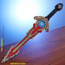 1615块Tekalizer剑积木，成人桌面装饰玩具礼品，生日礼物，感恩节礼物，圣诞节礼物，送朋友的礼物