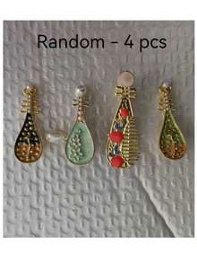 Rose Pipa Hair Clip, New Chinese Style Niche Side Bangs Clip, Creative Retro Hair Accessory - Multicolor - View 14