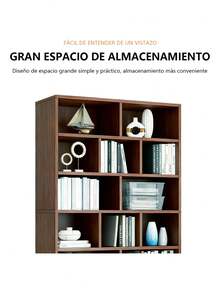 Librero De Piso Almacenamiento Para Uso Doméstico 6 Niveles - Marrón - Ver 8