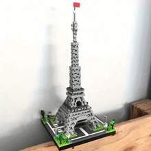 1685pcs Paris Eiffel Tower Building Blocks Set, ABS Material, World Famous Architecture Educational Toy, Micro Bricks, Adult Gift - Multicolor - View 5