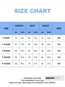 女童RGB灯光公主服，可与音乐应用程序同步，配有配件，适合3-10岁儿童 - 藍色 - 查看 12