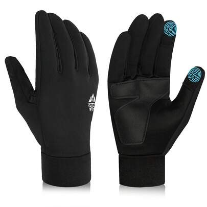 RIGWARL Winter Cycling Gloves Men Gloves Touch Screen Windproof Sports Gloves Warm Thermal Fleece Running Ski Cycling Gloves