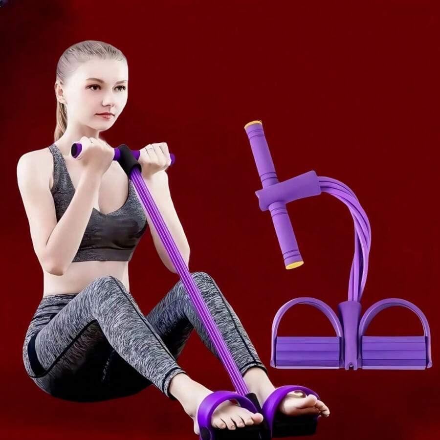 Home Pedal Resistance Band - Elastic Pull Rope, Suitable For Home Exercise, Yoga Enthusiasts, Improve Body Flexibility, Flexibility, Maintain A Perfect Figure, Resistance Band - Màu xanh lam - Xem 1
